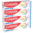 Colgate Total Active Prevention Whitening Gel Toothpaste with Fluoride, Bulk with Clinically Proven Formula That Fights Plaque Bacteria, Mint, 4 Pack, 5.1 oz by CozyNest Decor