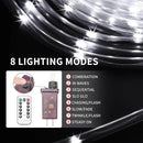 LED Rope Lights for Outside 20Ft Waterproof Led Rope Lighting 86 LEDs 110V 8 Modes Remote Control Timer Led Strip Light for Indoor Outdoor Party Holiday Garden Decoration (White) by GreenHaven Gardens