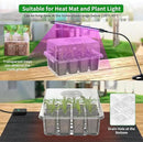 120 Cells Reusable Seed Starter Tray, 10 Pack Seedling Starter Kit for Greenhouse Propagator Station Planting Growing (Clear) by GreenHaven Gardens