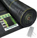 3ft x300ft Black Weed Barrier Landscape Premium Fabric-Heavy Duty Woven Ground Cloth with Superior Permeability Weed Control Convenient Design by GreenHaven Gardens