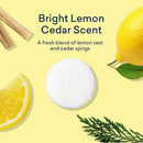 BLUELAND Toilet Bowl Cleaner Tablets, Starter Set, 14 Count with Tin, Lemon Cedar, Plastic-Free, No Harsh Chemicals, Plant-Based by CozyNest Decor