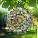 Wind Spinner Lucky Star Mandala Wind Spinners for Garden Yard Hanging Wind Sculptures Create Zen Atmosphere. Kinetic Metal Art Decoration Indoor/Outdoor Decor Mandala Gift for Mom Wife Woman by GreenHaven Gardens