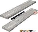 Sorbus Floating Shelves for Wall - 48 Inch Long Bathroom Shelves, Wall Decor for Bedroom, Kitchen, Living Room & Book Storage - Mounted Floating Shelf with Invisible Brackets (Gray, 2 Pack) by CozyNest Decor