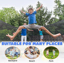Trampoline 8FT 10FT 12FT 14FT 16FT, Recreational Trampolines with Enclosure Net and Ladder, Outdoor Anti-Rust Trampolines for Kids and Adults, ASTM Approved by TinyTreasures Baby Boutique