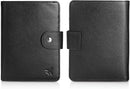 Polare Luxury RFID Blocking Leather Passport Holder Travel Wallet For Men and Women (Black(Snap Version)) by TinyTreasures Baby Boutique