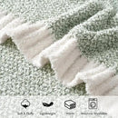 MIULEE Sage Green Super Soft Throw Blanket for Bed, Twin Size Cozy Fluffy Warm Blankets Knit Blankets for Couch, Sofa, Chair, Living Room, Camping, Picnic, 60 x 80 inch by CozyNest Decor