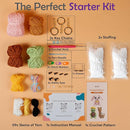 A-URA Learn to Crochet Kit for Beginners Kids and Adults, Premium 3 Animal Pattern Large Size Beginner Crochet Kits with Easy Tube Yarn & Step-by-Step Video Tutorials (Safari Friends–Larger Plushies) by TinyTreasures Baby Boutique