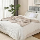 Esterra Chunky Knit Blanket Throw 50"x60", 100% Hand Knitted Chenille Throw Blanket, Cozy Soft Thick Cable Knit Throw Large Rope Knot Crochet Throw Blanket for Sofa Couch Bed, Linen Beige by CozyNest Decor