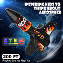 Rocket Launcher for Kids, Self Launching Motorized Air Rocket Toy, Outdoor Toys for Ages 8-12, Model Rockets with Parachute Safely Land, Spaceship Launch up to 200 ft Birthday Gifts for Boys by TinyTreasures Baby Boutique