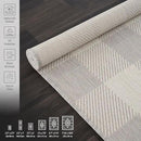 CAMILSON Outdoor Rug - Modern Area Rugs for Indoor and Outdoor Patios, Kitchen and Hallway mats - Easy Cleaning Non Shedding Washable Outside Carpet (5x7, Buffalo - Grey/White) by CozyNest Decor