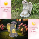 YODY Solar Garden Statues Outdoor Decor- Yard Decorations for Patio, Balcony, Backyard, Lawn Ornaments - Angel Figurines with LED Light- Unique Birthday House Warming Gifts for Women, Mom, Grandma by CozyNest Decor