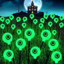 Solar Eyeball Lights Outdoor, 4 Pack 32 LED Halloween Eyeball Lights Outdoor Waterproof 8 Modes Scary Eyeballs Swaying Lights, Eyeballs Halloween Decor for Outside Yard Garden Party (Green) by GreenHaven Gardens