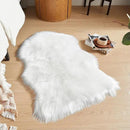 AMTOVO Faux Fur Rug, White Small Area Rug, Fluffy Sheepskin Rug, Fuzzy Ultra Soft 2 x 3 ft Shag Rugs for Bedroom Sofa Throw Cushion Room Decor, Sheepskin by CozyNest Decor