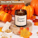 Auelife Fall Candle, Caramel Pumpkin Scented Candle – Fall Soy Candles for Home, Cozy Autumn Aromatherapy Candles, Sweet Pumpkin & Caramel Fragrance | Gift for Women, Home Décor by CozyNest Decor