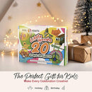 20 Arts & Crafts Kit for Kids, All-Inclusive, No Mess Craft Kits & Supplies for Boys & Girls – DIY Creative Activity, Easy Step-by-Step Guide, Individually Packaged Crafts, Christmas Gift, Travel Gift by TinyTreasures Baby Boutique