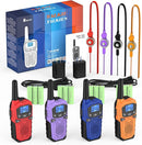 Walkie Talkies for Adults- WokTok Long Range 2 Way Radio for Camping Hiking Hand Held Hiking Accessories Camping Gear Xmas Birthday Gift for Kids,SOS Siren,NOAA Weather Alert,4 Radios by TinyTreasures Baby Boutique