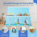 Extra Large Collapsible Sturdy Toy Storage Organizer with Lids, Ocean Theme Toy Box for Boys & Girls, 40"x16"x16", Modern, Blue by TinyTreasures Baby Boutique