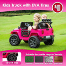 24V 2 Seater Ride On Truck with Remote Control 4WD Electric Car for Kids Ride On Car Battery Powered Ride On Toy Car with Music Player, LED Lights, Bluetooth, Rear Shock Absorber, Hot Pink by TinyTreasures Baby Boutique