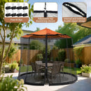 7.5-13FT Patio Mosquito Netting - Mosquito net for Patio Garden and Outdoor Umbrellas with Adjustable Elastic Cord and Zipper Umbrella net by GreenHaven Gardens