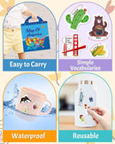Benresive Reusable Sticker Books for Kids 2-4, Sticker Books for Toddlers 1-3 2-4, Toddler Travel Toys Activities Crafts Gifts - America Map, Fairy, My House by TinyTreasures Baby Boutique