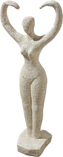 Design Toscano Neolithic Style Gaia Earth Mother Woman Indoor/Outdoor Garden Statue, 40 inches tall, Cast Stone Resin, Rough Stone Finish by GreenHaven Gardens