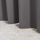 NICETOWN Bedroom Blackout Curtains 54 inch Long - Window Treatment Thermal Insulated Solid Grommet Room Darkening Drapes for Flat/Apartment (Set of 2, W37 x L54, Grey) by TinyTreasures Baby Boutique