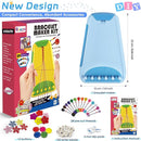 Arts and Crafts for Kids Ages 8-12,Friendship Bracelet Making Kit for Girl,Kids Jewelry Making Kit with 28 Pre-Cut Threads,Christmas Birthday Gifts for Ages 6 7 8 9 10 11 12 Year Old Light Blue by TinyTreasures Baby Boutique
