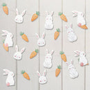 Cheerland Bunny Garland Party Decorations Cute Rabbit Carrot Banner Hanging Streamer for Girls Kids Birthday Baby Shower Classroom Home Office Decor Easter Garden Animal Tea Parties Supplies 2pcs by CozyNest Decor