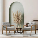 Linen Accent Chair, Mid Century Modern Chair for Living Room, Upholstered Comfy Lounge Armchair with Solid Wood Frame, Reading Side Chair for Bedroom,105°Ergonomic Comfort, Grey