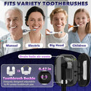 Toothbrush Sanitizer Case, Portable Toothbrush Covers Rechargeable, Rechargeable Toothbrush Cleaner Holder Case for Travel Home, Detachable Toothbrush Cover Cap for All Toothbrushes (Black) by CozyNest Decor