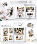 Popotop Photo Album Self Adhesive Scrapbook Album for 4x6 5x7 8x10 Pictures DIY Photo Book as Scrapbooking Supplies Kits, Birthday Gifts for Women Mom Wedding Baby Family Travel by TinyTreasures Baby Boutique