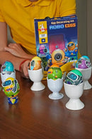 METMA 1999 Egg Decorating Kit ROBO - Complete Decorative Eggs Set with Liquid Dyes, Stickers, Egg Spinner, and More - Fun Easter Egg Dye Kit Arts and Crafts for Kids(ROBO Eggs) by TinyTreasures Baby Boutique