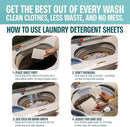 Sudstainables Eco Friendly Laundry Detergent Sheets - (200 Count), Unscented, Zero Waste, Plastic Free, Ultra Cleaning Strength, Sensitive Skin Safe, Saves Space by CozyNest Decor