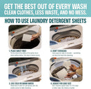 Sudstainables Laundry Detergent Sheets (60 Loads) – Eco-Friendly, Zero Waste, Plastic-Free Laundry Washing Machines Soap Sheets; Dissolvable, Space-Saving Strips for Travel (Unscented) by CozyNest Decor