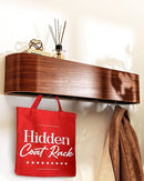 OLEEK Wall Coat Rack - Wall Shelf with Hooks - entryway Hooks - entryway Shelf - Modern Coat Rack - Wooden Coat Rack Wall Mount for Home Decor - Wooden Mount for Home Decor - Jacket Hanger by CozyNest Decor