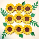 Paper Flowers Decorations for Wall, 3D Sunflower Party Decorations, Nursery Room Decor, Handmade Artificial Paper Flowers, Baby Showers Birthday Home Summer Party by CozyNest Decor