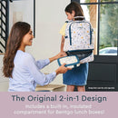 Bentgo Kids 2-in-1 Backpack & Insulated Lunch Bag - Durable 16” Backpack & Lunch Container in Unique Prints for School & Travel - Water Resistant, Padded & Large Compartments (Friendly Skies) by TinyTreasures Baby Boutique