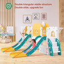 JOYLDIAS 10 in 1 Toddler Slide, Double Kid Climber Slide Playset w/Swing, Basketball Hoop, Telescope, Tunnel, Storage Space and Non-Slip Steps, Indoor Outdoor Backyard Playground Toy for Toddlers by TinyTreasures Baby Boutique