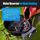 SnS Grills Slow ‘N Sear Charcoal Inserts for Low ‘N Slow & High-Heat Cooking - Patented Stainless Steel Accessories for Kettle Grills - Low Profile 22" by GreenHaven Gardens