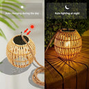 Hanging Solar Lantern Outdoor Waterproof, Large Solar Rattan Lantern Outdoor with Twine Handle, Bright Solar Outdoor Lights with Edison Bulb for Garden Patio Yard Decoration by GreenHaven Gardens