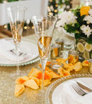 Victoria Barcelona Champagne Flute Set of 2 – 7.5 oz Mouth‑Blown Golden Luster Glass | Hand‑Painted with Real Gold Dust, Gaudí & Murano Inspired | Artistic Premium Gift Ideas for Her or Him by CozyNest Decor