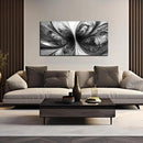Abstract Wall Art for Living Room Black and White Pictures Wall Art Bedroom,Home Office Wall Decor 20 x 40 Inch by CozyNest Decor