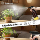 Glass Spray Bottles with Silicone Sleeve 16.9oz 2 Pack Empty Spray Bottle for Hair Mist/Stream Spraying for Cleaning Solutions, Plants, Essential Oils (Brown-grey&yellow) by GreenHaven Gardens