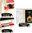 Adjustable Wooden Easel for Kids, Foldable Standing Art Easel for 3, 4, 5, 6, 7, 8 Years Old with Accessories, Drawing Painting Gifts for Boys & Girls Toddlers, Great Presents for Birthday by TinyTreasures Baby Boutique