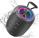 Portable Bluetooth Speaker, BT5.3 Wireless Speaker 20W Bass Diaphragms with Multi LED Light Dynamic Modes, IPX6 Waterproof 16H Playtime supports FM Mode, TF, USB for Home, Cycling, Outdoor, Beach by TinyTreasures Baby Boutique