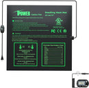 iPower 20" x 20.75" Seeding Heat Mat with Temperature Adjustable Knob and Digital Thermometer, Durable Warm Hydroponic Plant Germination Starting Pad by GreenHaven Gardens