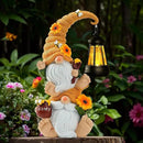 Garden Gnome Statue with Solar Lights – Large Outdoor Sculptures for Patio, Lawn, Yard – Ideal Gifts for Moms, Women, Grandma, Mothers Day, Birthdays, – Funny Double Gnomes Decoration for Housewarming by CozyNest Decor