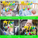 FPVERA Car Seat Toys for Babies 0-6 Months Upgraded Version Spiral Car Seat & Stroller Activity Toy, Soft Plush Hanging Toys with Rattles, Best Gift for Ages 0 and Up by TinyTreasures Baby Boutique