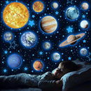 Solar System Wall Decals Glow in The Dark Stars 780 PCS, Glowing Planets Stickers for Ceiling, Nursery Wall Stickers for Bedroom, Kids Room Decorations (Blue) by TinyTreasures Baby Boutique