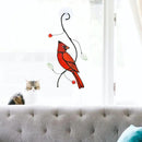 Lolitarcrafts Bigger Cardinal Stained Glass Window Hangings Cute Birds Suncathers for Window Monthers Day Gifts by GreenHaven Gardens